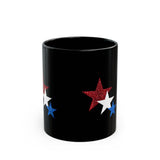 4th of July Star glitter Mug, 4th of July Mug, Independence Mug, patriotic Mug,4th of July Mug, fourth of July