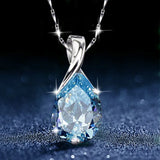 Crystal Blue Topaz Pendant