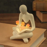 Resin Tulip Lamp Figurine