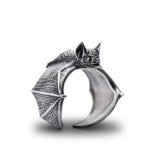 Adjustable Winged Bat Ring