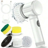 Electric Spin Scrubber With 5 Brush