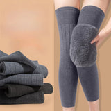 Winter Rabbit Fur Knee Pads